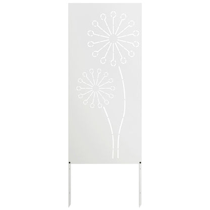 Schermo per privacy in giardino Traforo Bianco 50 x 140 cm | homemem39