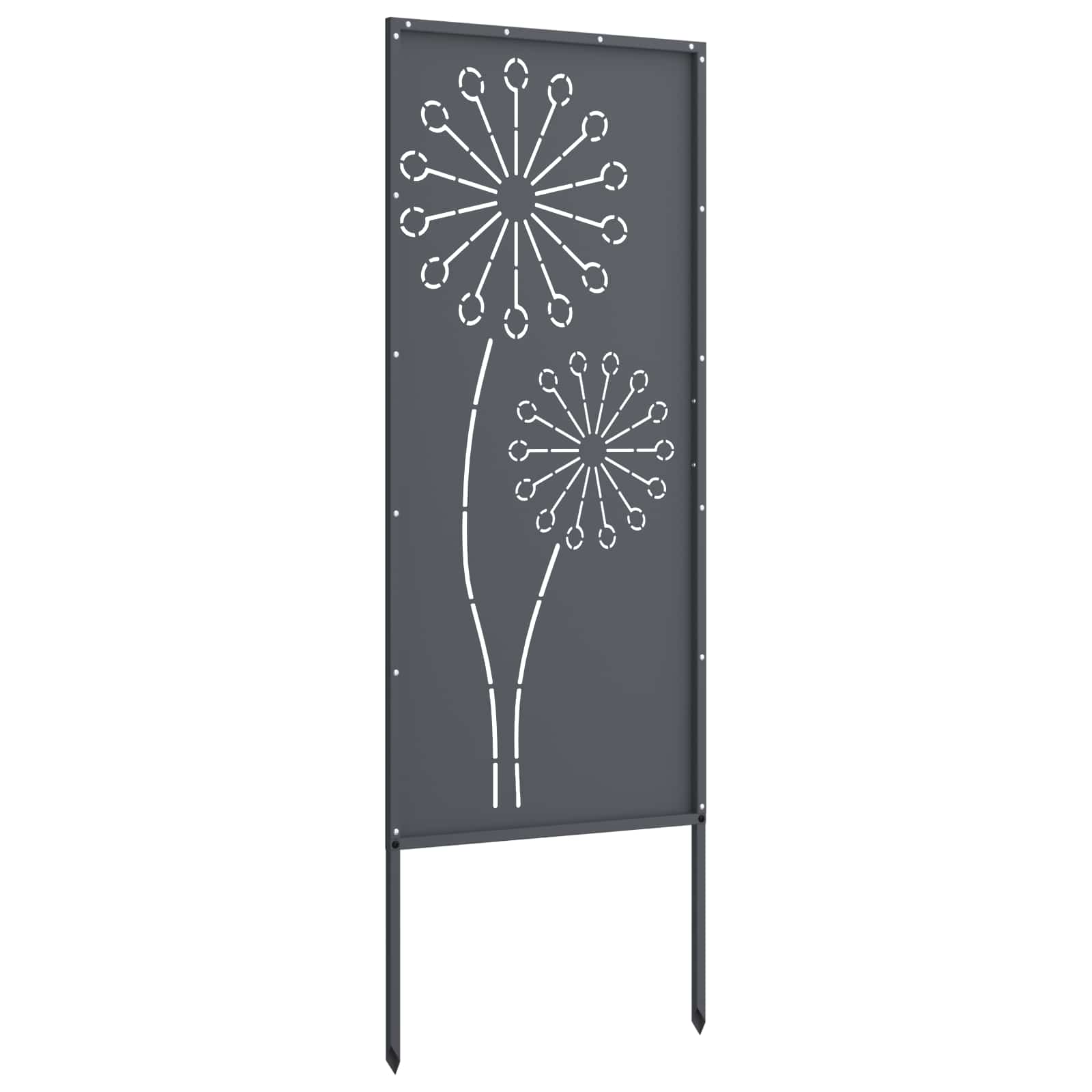Schermo per privacy in giardino Traforo Antracite 50 x 140 cm | homemem39