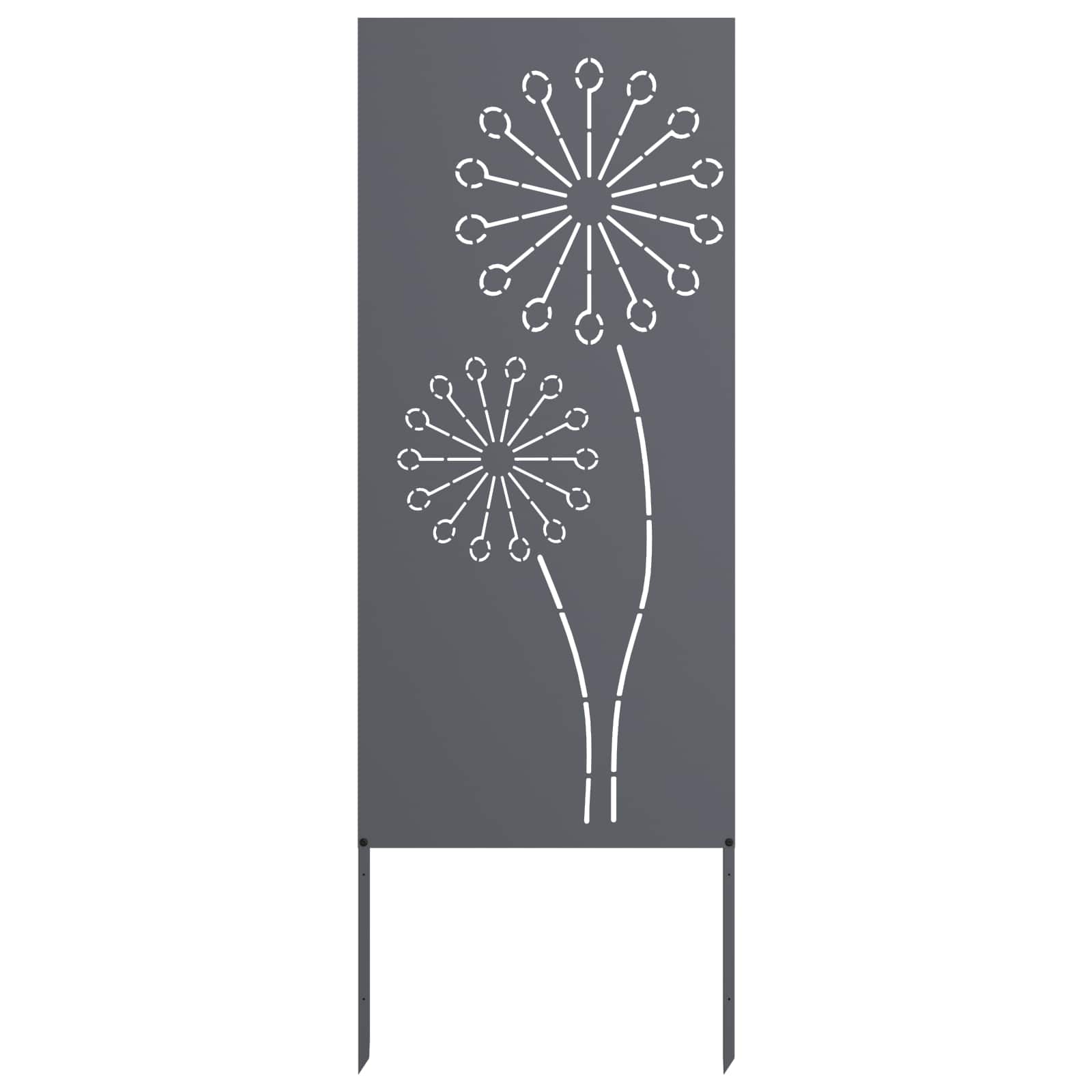 Schermo per privacy in giardino Traforo Antracite 50 x 140 cm | homemem39
