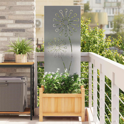 Schermo per privacy in giardino Traforo Argento 50 x 140 cm | homemem39