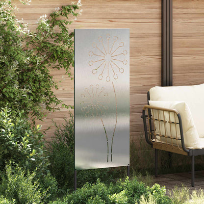 Schermo per privacy in giardino Traforo Argento 50 x 140 cm | homemem39