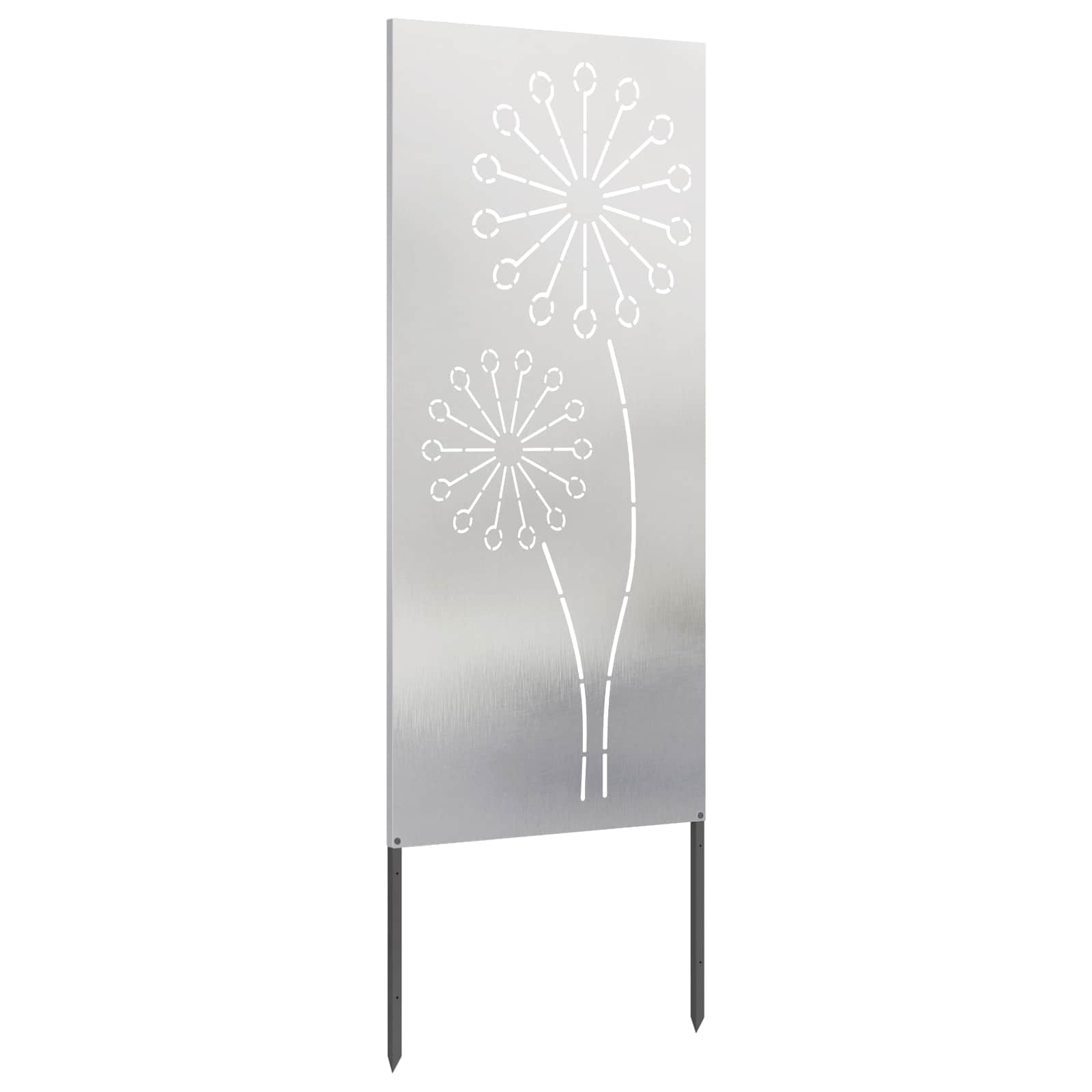 Schermo per privacy in giardino Traforo Argento 50 x 140 cm | homemem39