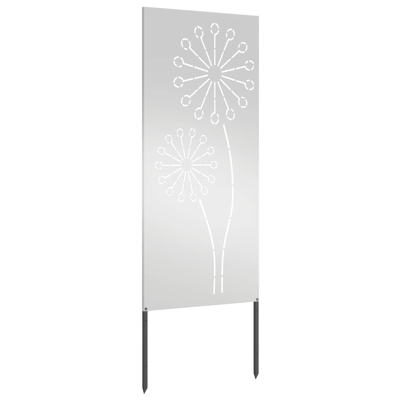 Schermo per privacy in giardino Traforo Argento 50 x 140 cm | homemem39