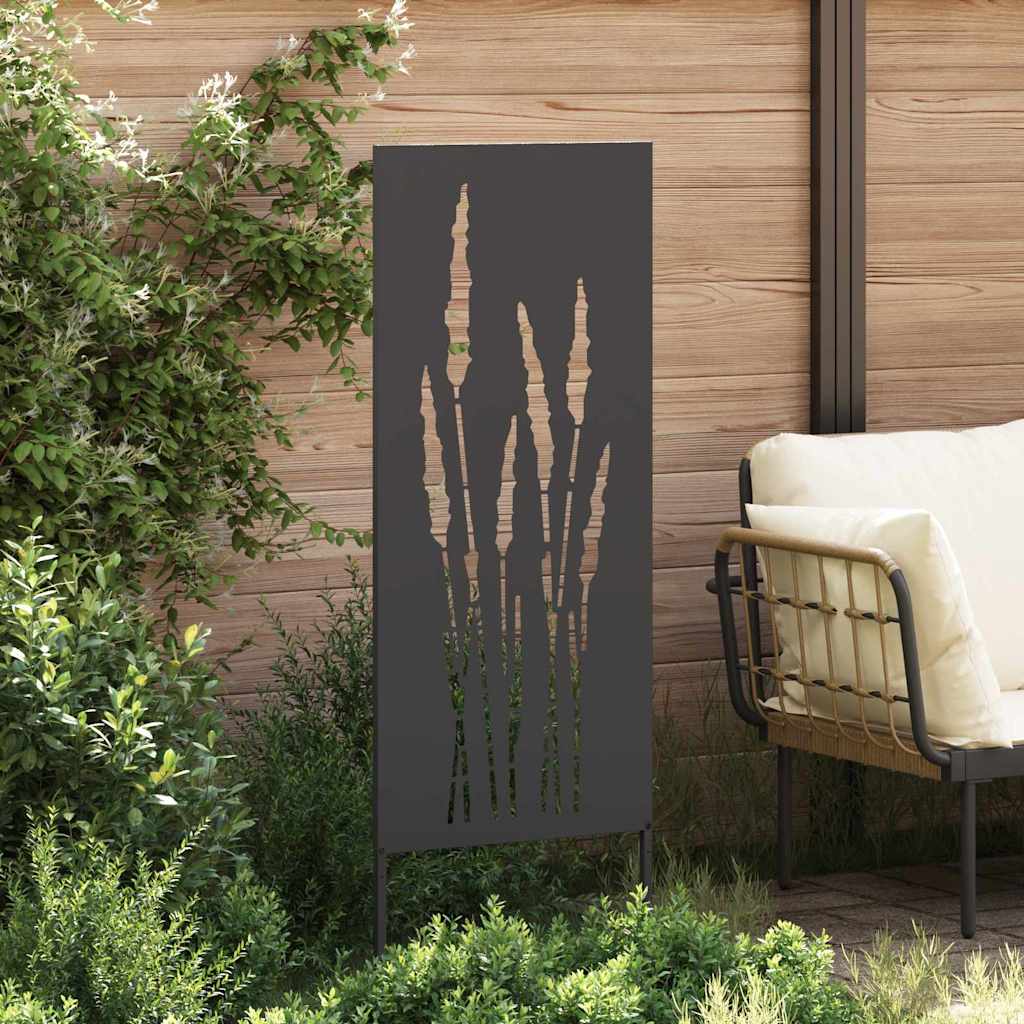 Schermo per privacy in giardino Floreale Nero 50 x 140 cm