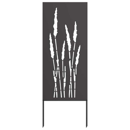 Pannello Decorativo da Giardino Nero 50 x 140 cm