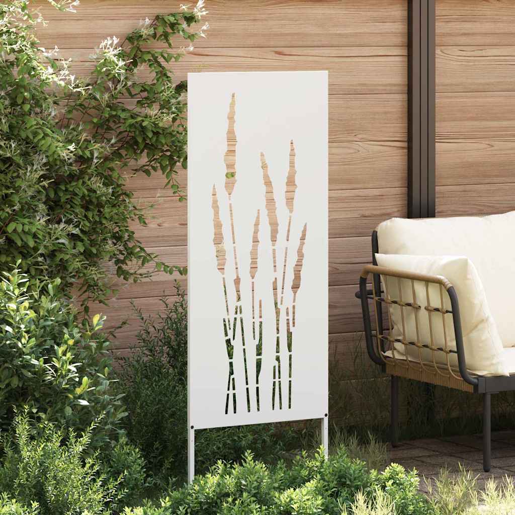 Schermo per privacy in giardino Floreale Bianco 50 x 140 cm