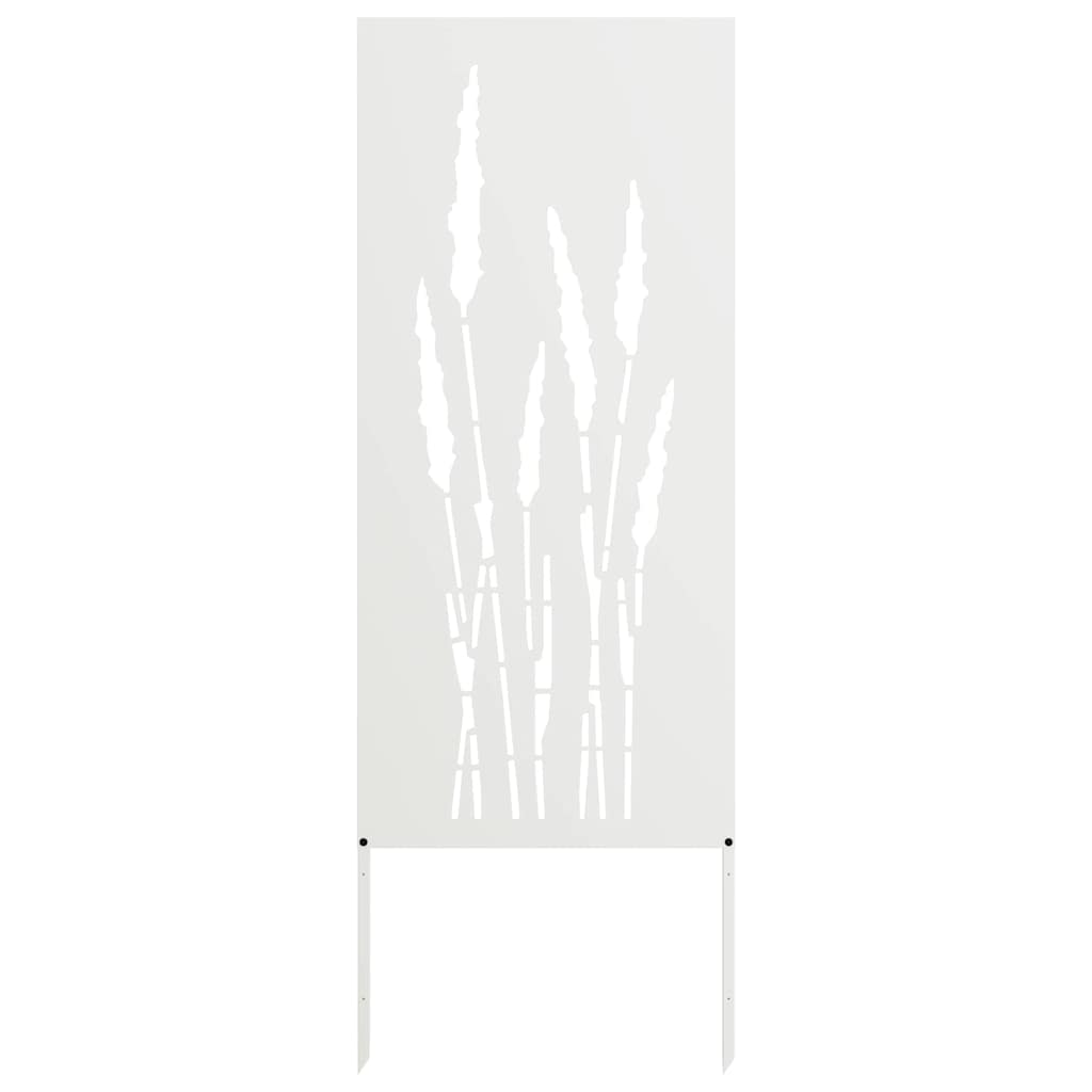 Schermo per privacy in giardino Floreale Bianco 50 x 140 cm