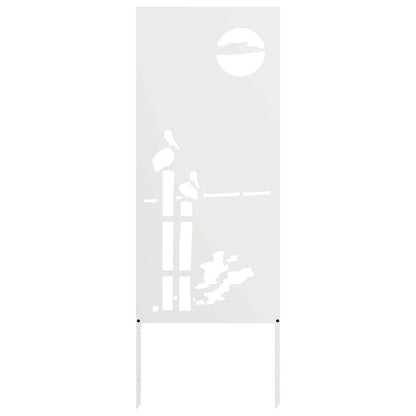 Schermo per privacy in giardino Traforo Bianco 50 x 140 cm