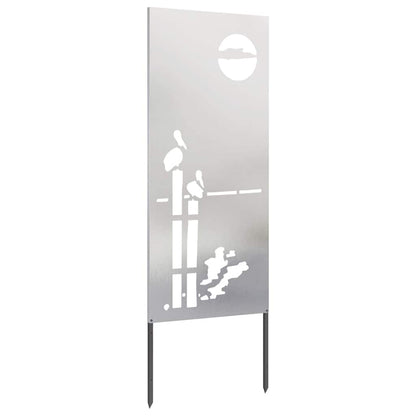 Schermo per privacy in giardino Traforo Argento 50 x 140 cm