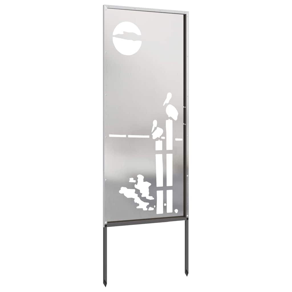 Schermo per privacy in giardino Traforo Argento 50 x 140 cm