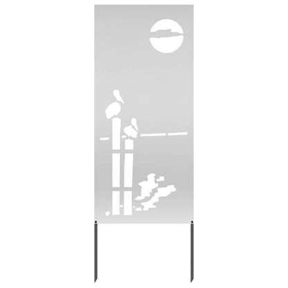 Schermo per privacy in giardino Traforo Argento 50 x 140 cm