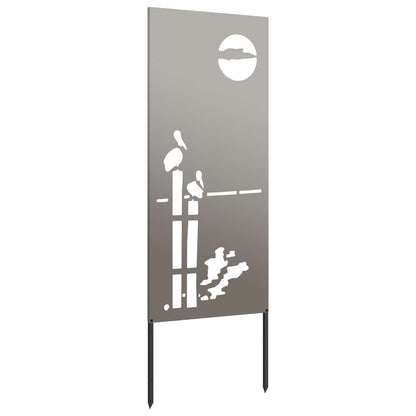 Schermo per privacy in giardino Traforo Ruggine 50 x 140 cm