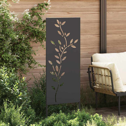 Pannello Decorativo da Giardino Nero 50 x 140 cm
