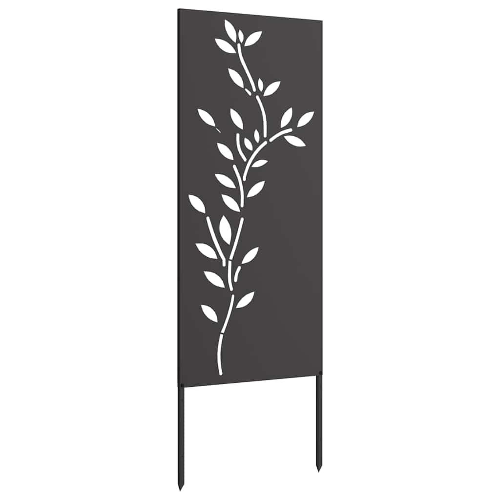 Pannello Decorativo da Giardino Nero 50 x 140 cm
