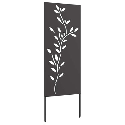 Pannello Decorativo da Giardino Nero 50 x 140 cm