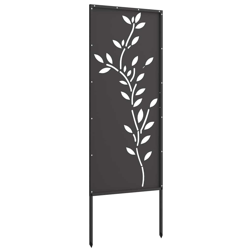 Pannello Decorativo da Giardino Nero 50 x 140 cm
