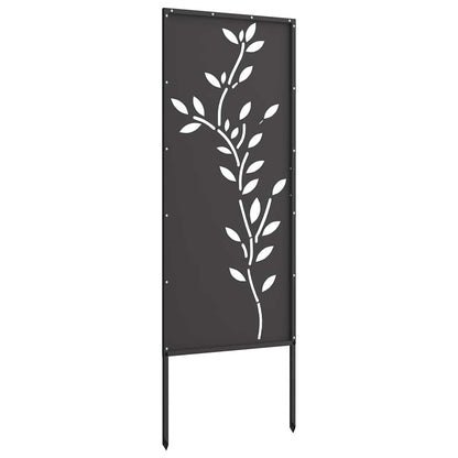 Pannello Decorativo da Giardino Nero 50 x 140 cm