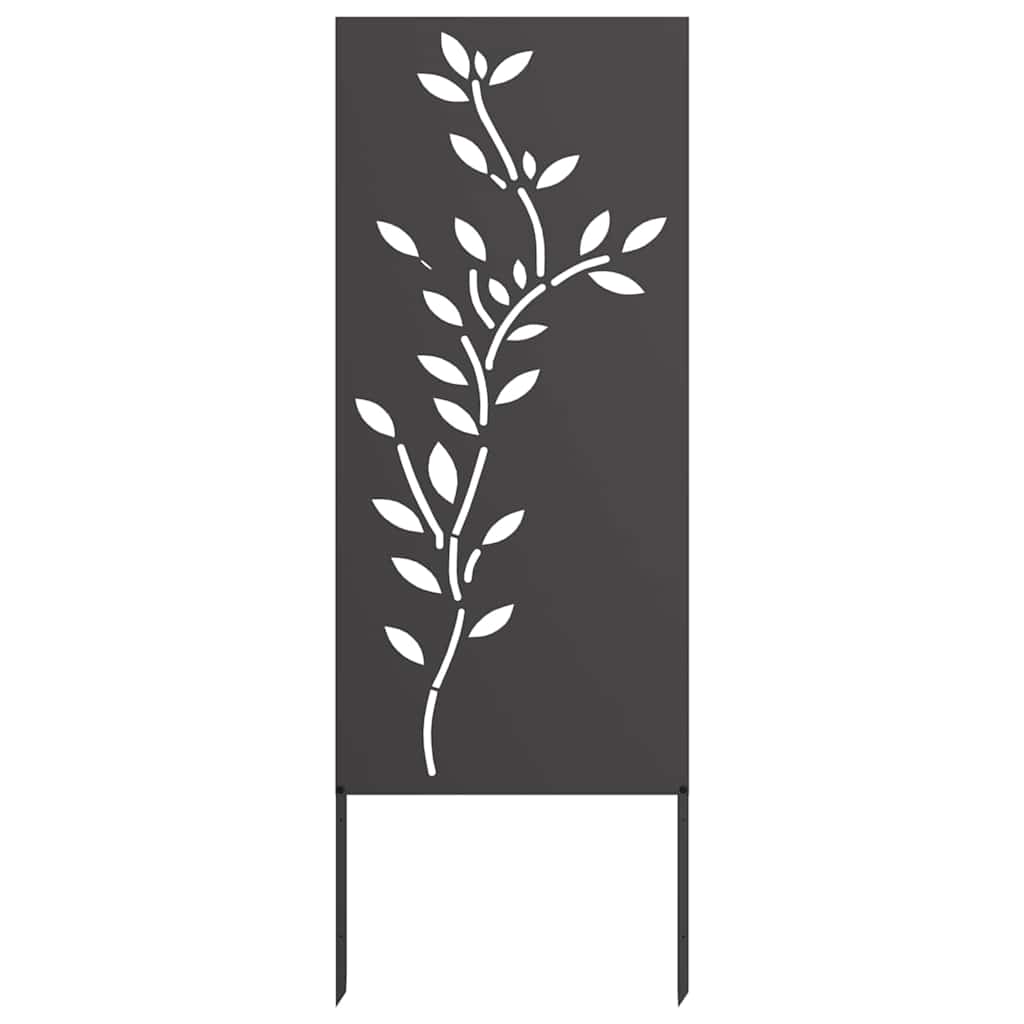 Schermo per privacy in giardino Floreale Nero 50 x 140 cm