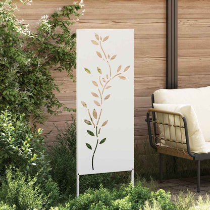 Pannello Decorativo da Giardino Bianco 50 x 140 cm