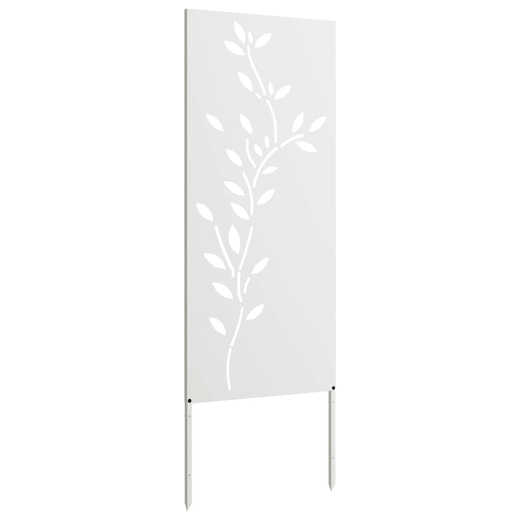Pannello Decorativo da Giardino Bianco 50 x 140 cm