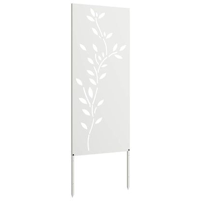 Pannello Decorativo da Giardino Bianco 50 x 140 cm