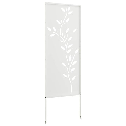 Pannello Decorativo da Giardino Bianco 50 x 140 cm