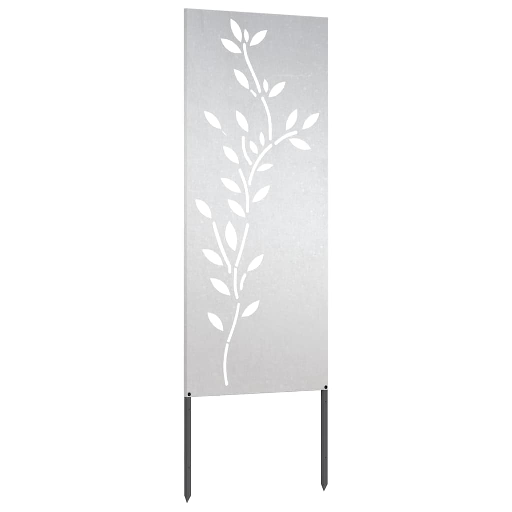 Pannello Decorativo da Giardino Argento 50 x 140 cm