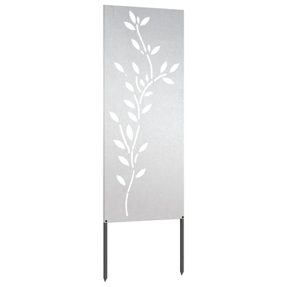 Pannello Decorativo da Giardino Argento 50 x 140 cm