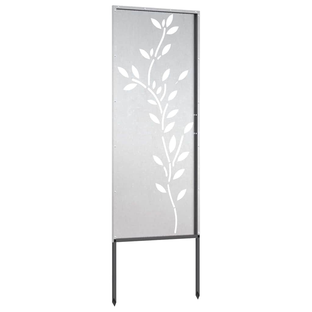 Pannello Decorativo da Giardino Argento 50 x 140 cm