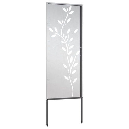 Pannello Decorativo da Giardino Argento 50 x 140 cm
