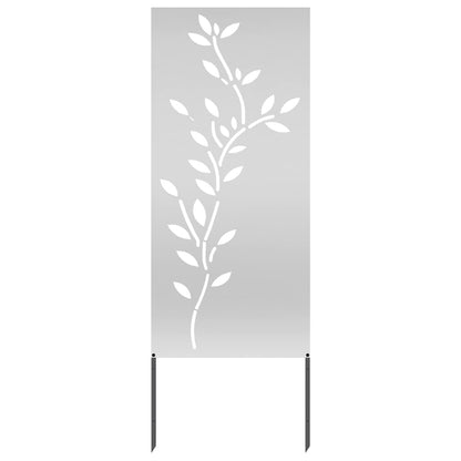 Pannello Decorativo da Giardino Argento 50 x 140 cm
