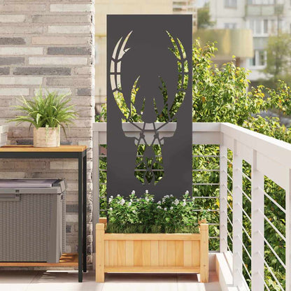 Pannello Decorativo da Giardino Nero 50 x 140 cm