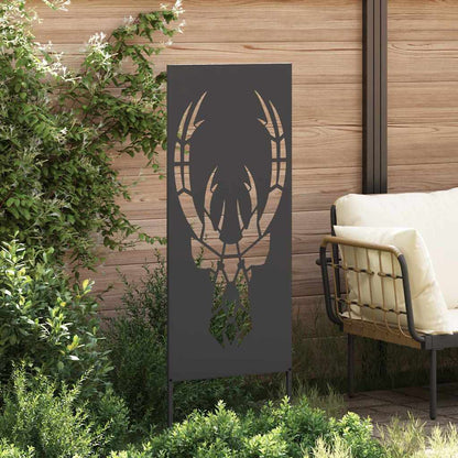 Pannello Decorativo da Giardino Nero 50 x 140 cm