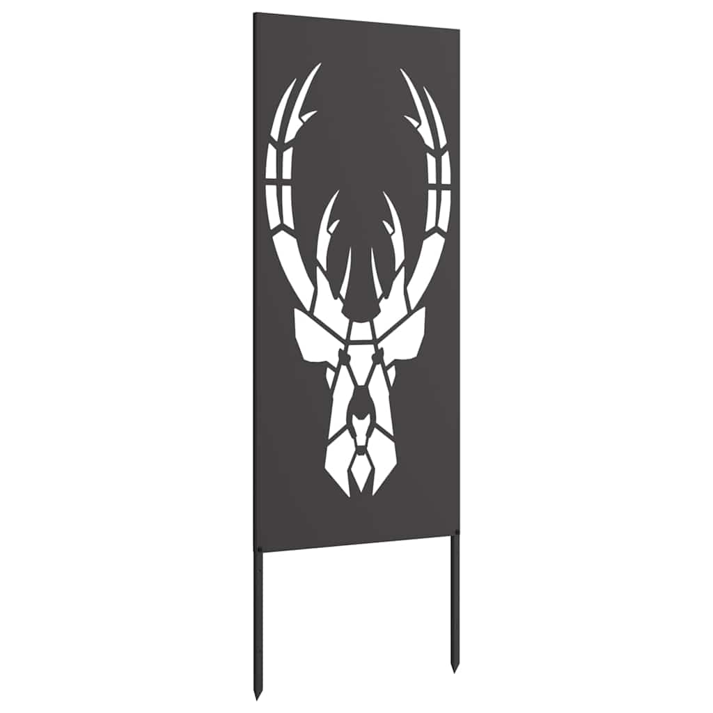 Pannello Decorativo da Giardino Nero 50 x 140 cm
