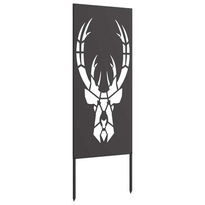 Pannello Decorativo da Giardino Nero 50 x 140 cm