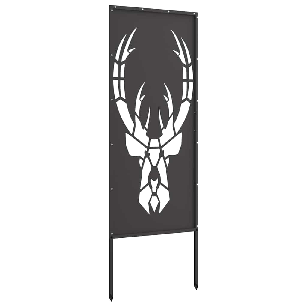 Pannello Decorativo da Giardino Nero 50 x 140 cm