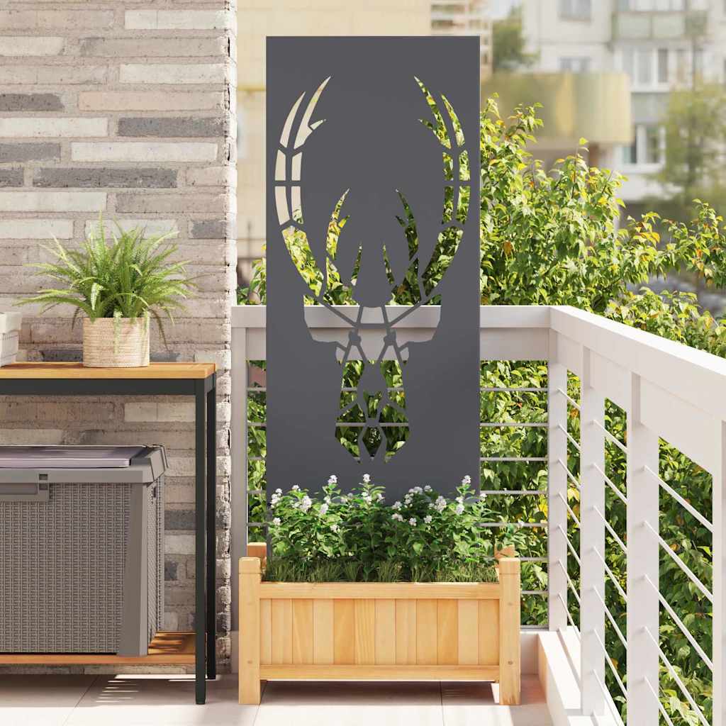 Pannello Decorativo da Giardino Antracite 50 x 140 cm