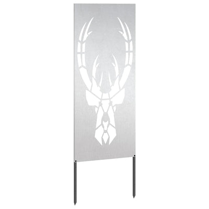 Pannello Decorativo da Giardino Argento 50 x 140 cm