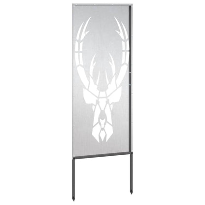 Pannello Decorativo da Giardino Argento 50 x 140 cm