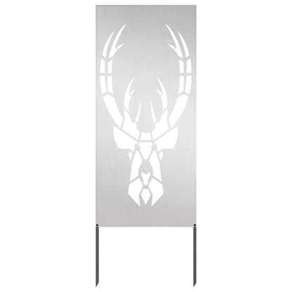 Pannello Decorativo da Giardino Argento 50 x 140 cm