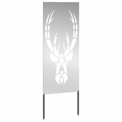 Pannello Decorativo da Giardino Argento 50 x 140 cm