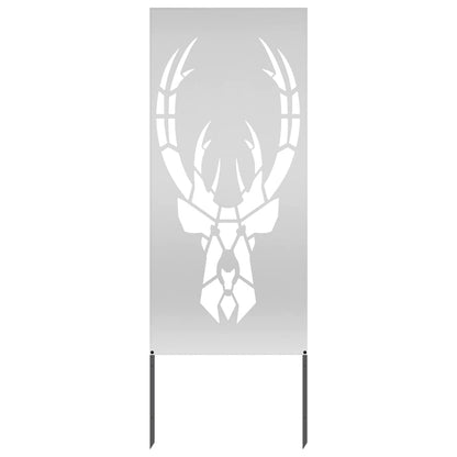 Pannello Decorativo da Giardino Argento 50 x 140 cm