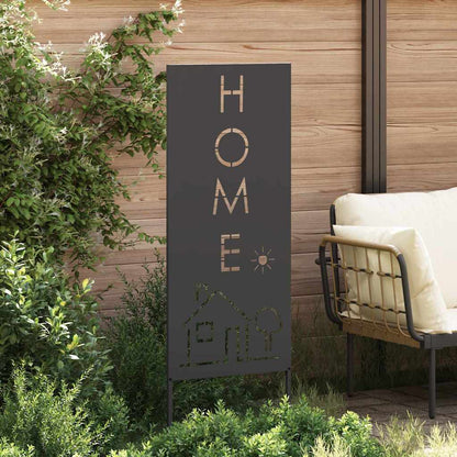 Pannello Decorativo da Giardino Nero 50 x 140 cm