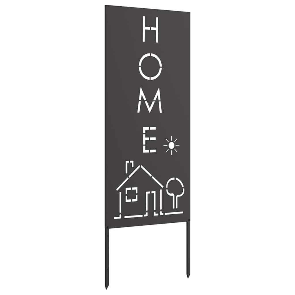 Pannello Decorativo da Giardino Nero 50 x 140 cm