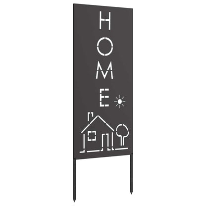 Pannello Decorativo da Giardino Nero 50 x 140 cm