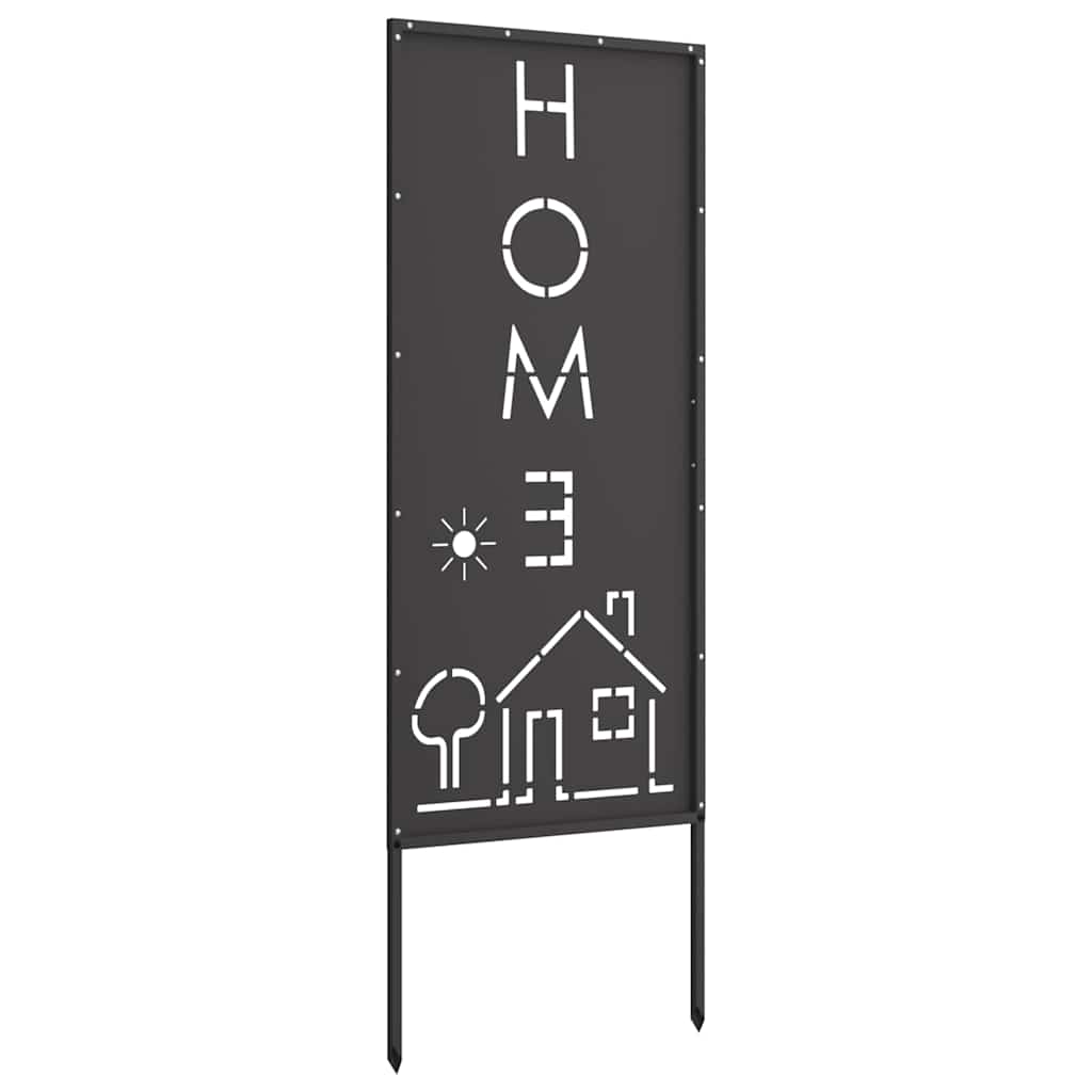 Pannello Decorativo da Giardino Nero 50 x 140 cm
