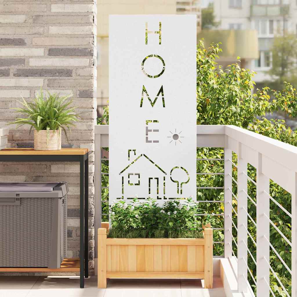 Pannello Decorativo da Giardino Bianco 50 x 140 cm