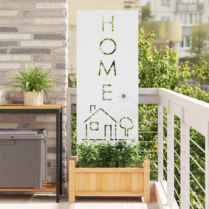 Pannello Decorativo da Giardino Bianco 50 x 140 cm