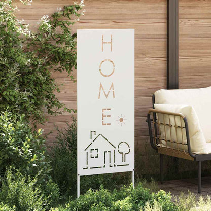 Pannello Decorativo da Giardino Bianco 50 x 140 cm
