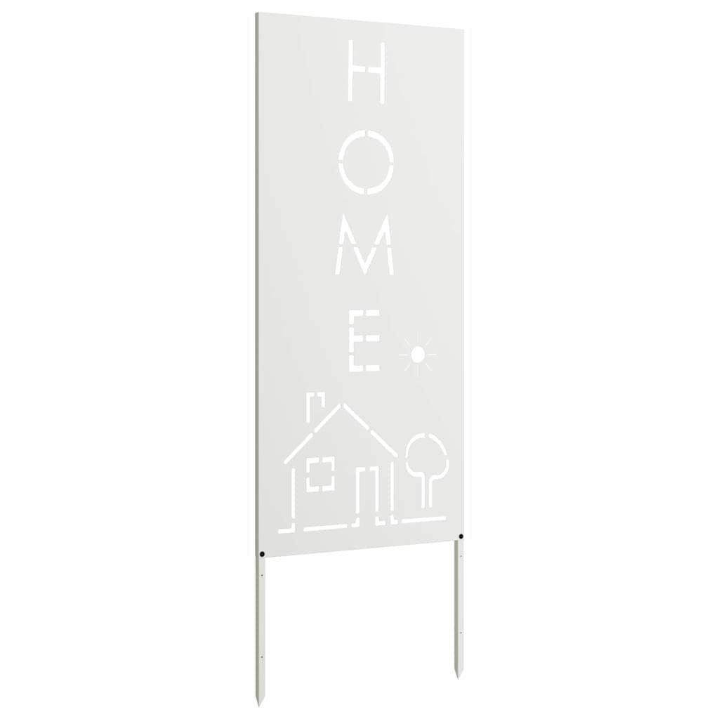 Pannello Decorativo da Giardino Bianco 50 x 140 cm